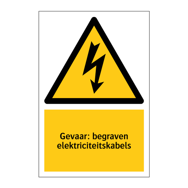 Gevaar: begraven elektriciteitskabels