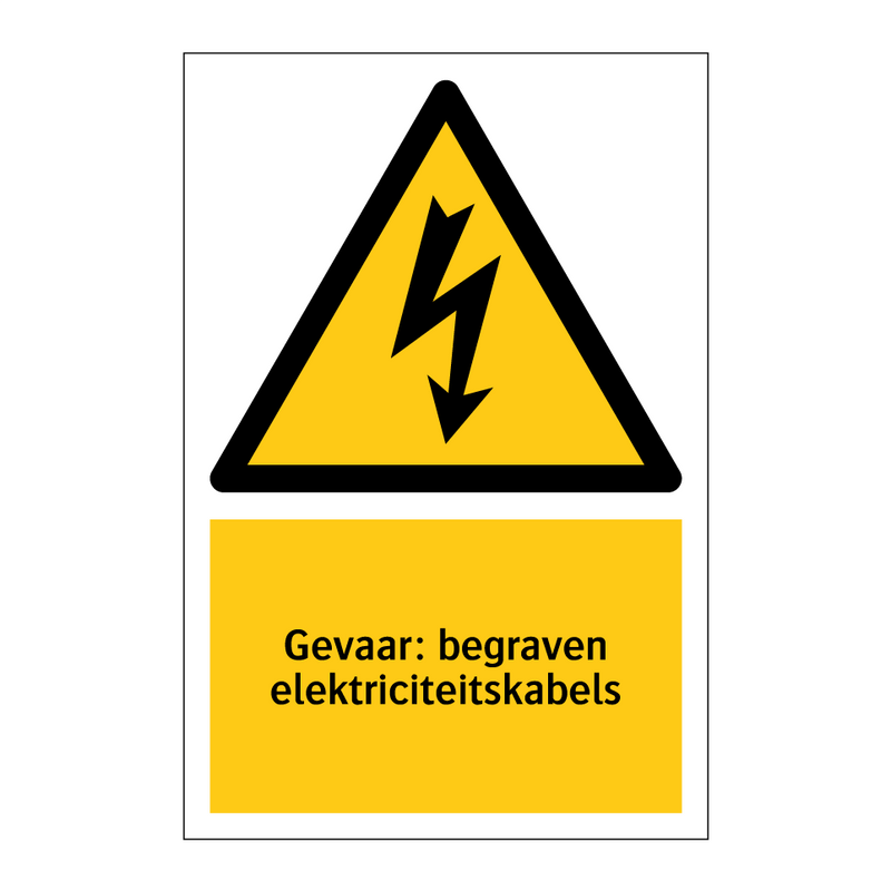 Gevaar: begraven elektriciteitskabels