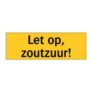 Let op, zoutzuur!