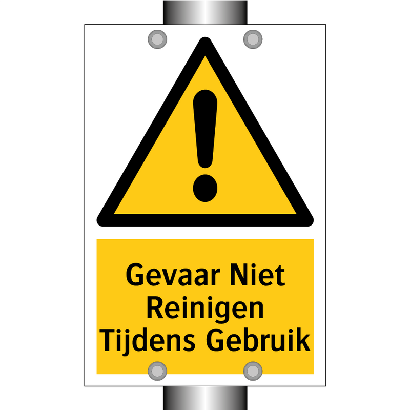Gevaar Niet Reinigen Tijdens Gebruik