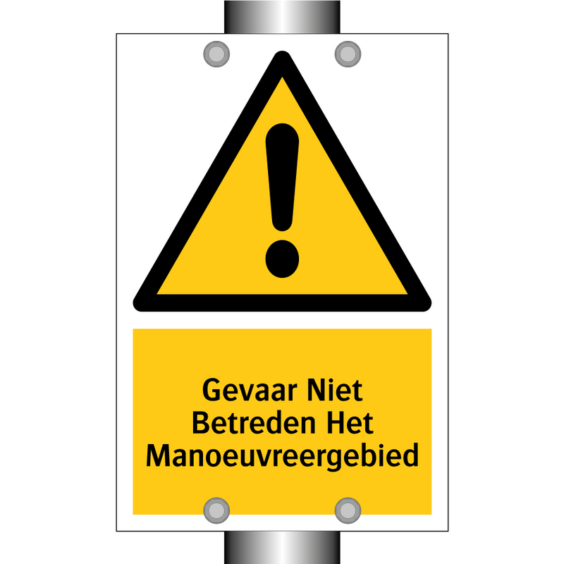 Gevaar Niet Betreden Het Manoeuvreergebied