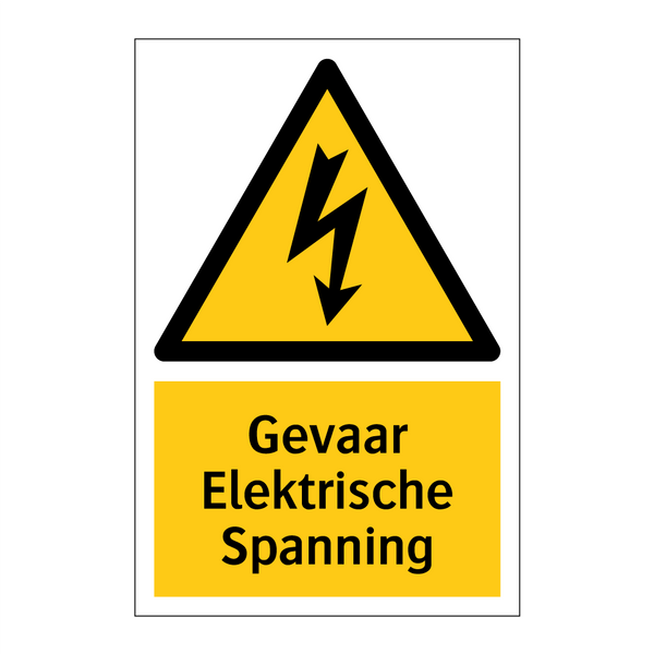 Gevaar Elektrische Spanning