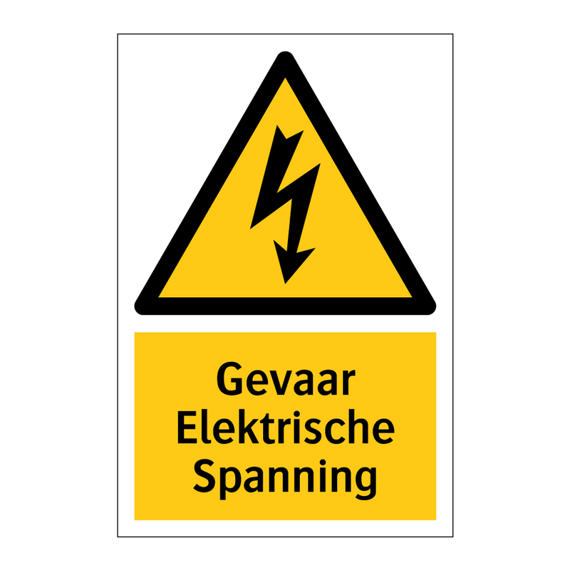 Gevaar Elektrische Spanning