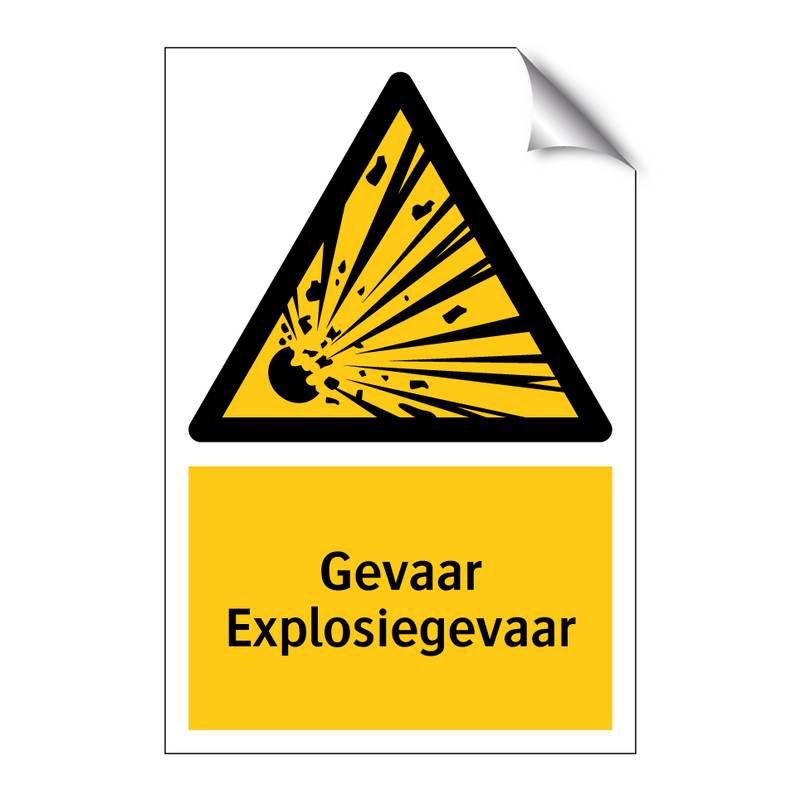 Gevaar Explosiegevaar