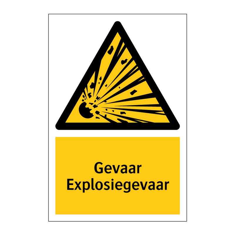 Gevaar Explosiegevaar