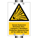 Gevaar Explosieve Atmosfeer Atex - Categorie 2 Brandbare Producten Aanwezig Voor 10 Tot 1000 Uur/Jaar