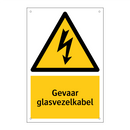 Gevaar glasvezelkabel