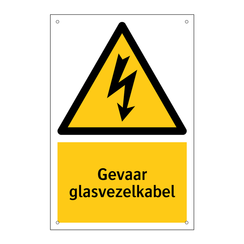 Gevaar glasvezelkabel