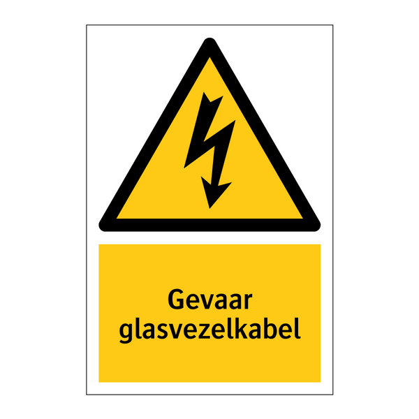 Gevaar glasvezelkabel
