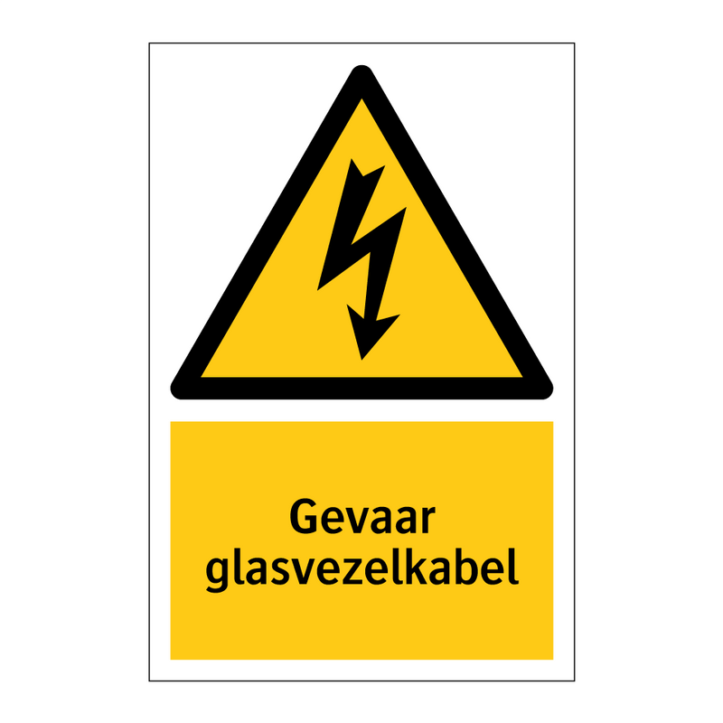 Gevaar glasvezelkabel