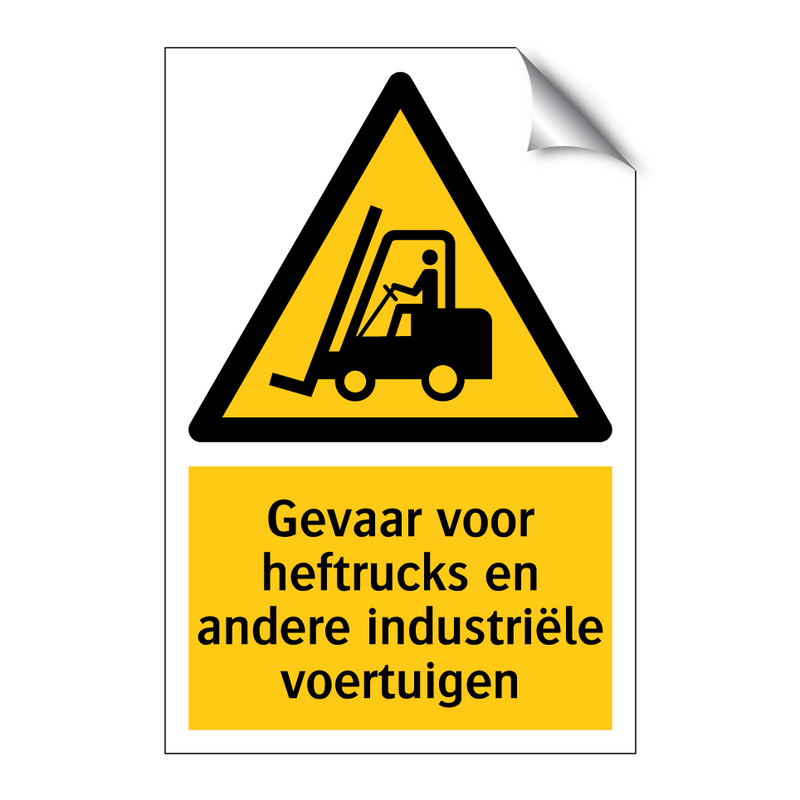 Gevaar voor heftrucks en andere industriële voertuigen