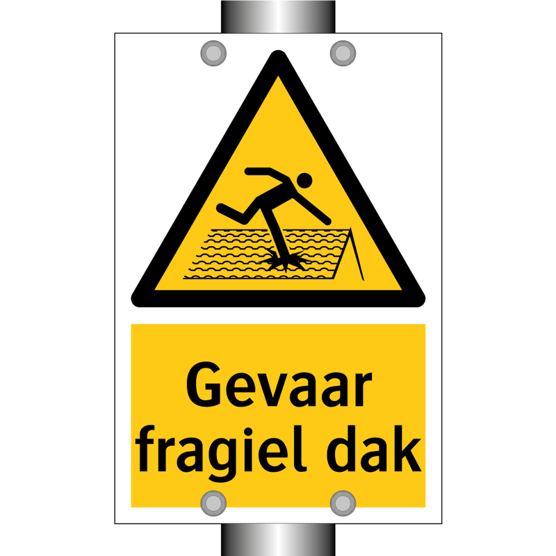 Gevaar fragiel dak