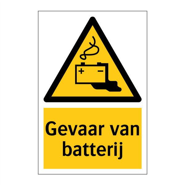 Gevaar van batterij