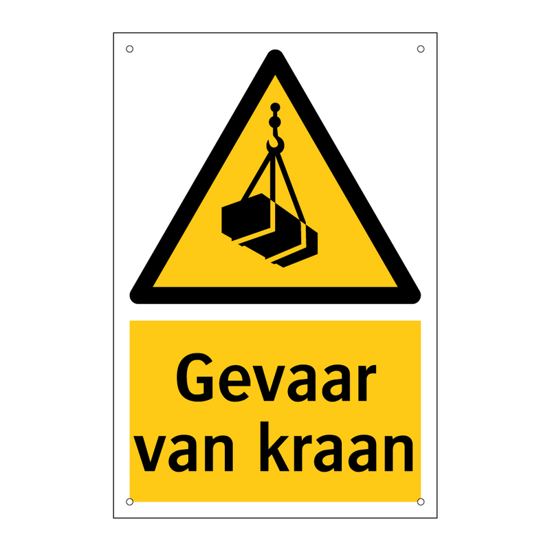 Gevaar van kraan