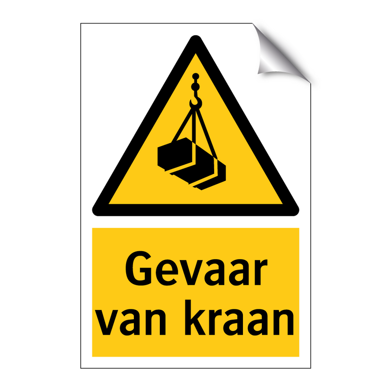 Gevaar van kraan