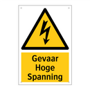 Gevaar Hoge Spanning