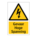 Gevaar Hoge Spanning