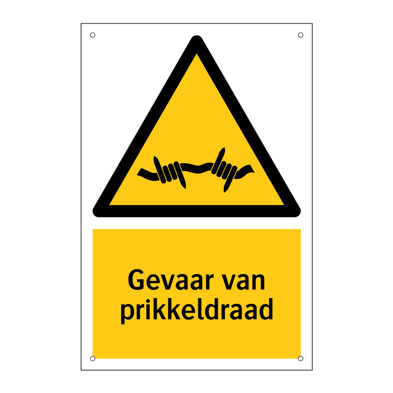Gevaar van prikkeldraad