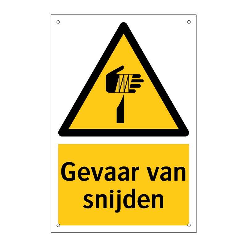 Gevaar van snijden