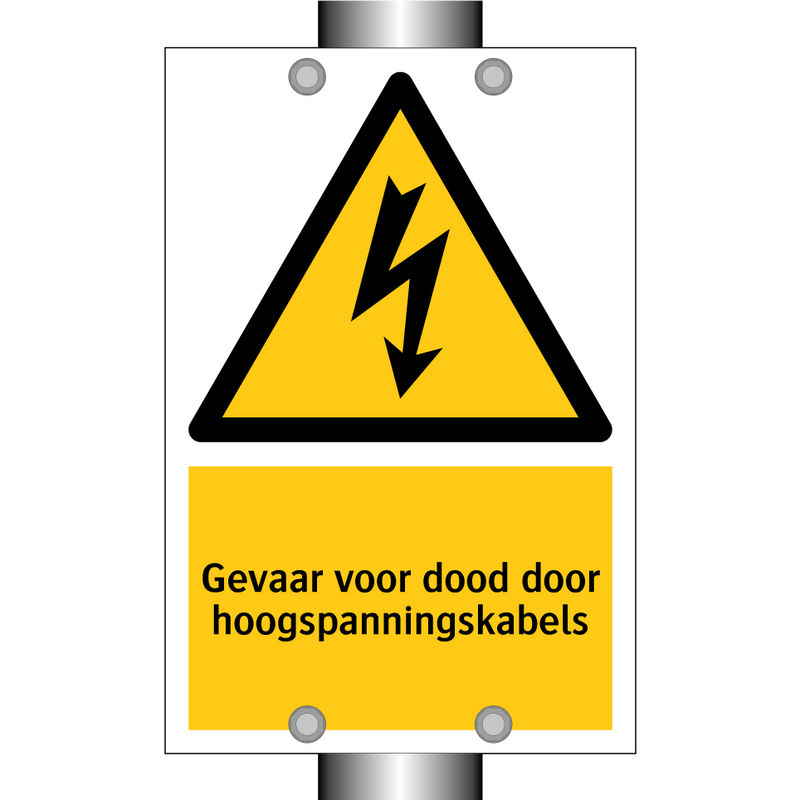 Gevaar voor dood door hoogspanningskabels