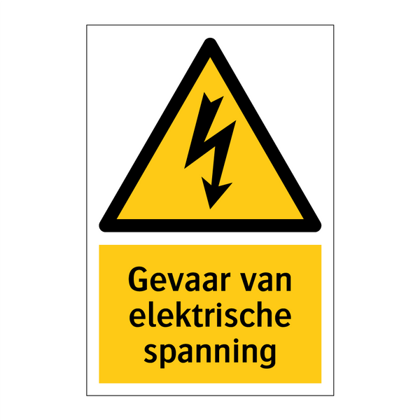 Gevaar van elektrische spanning