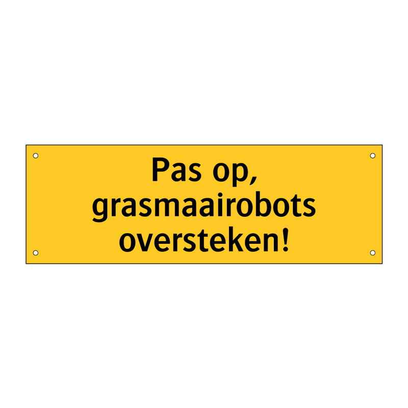 Pas op, grasmaairobots oversteken!