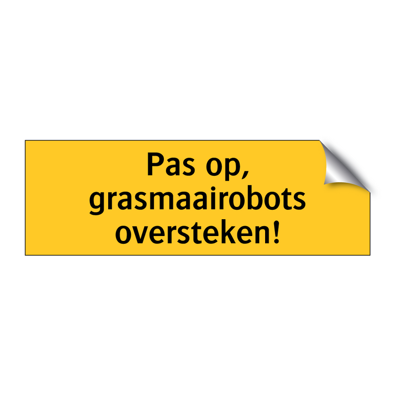Pas op, grasmaairobots oversteken!