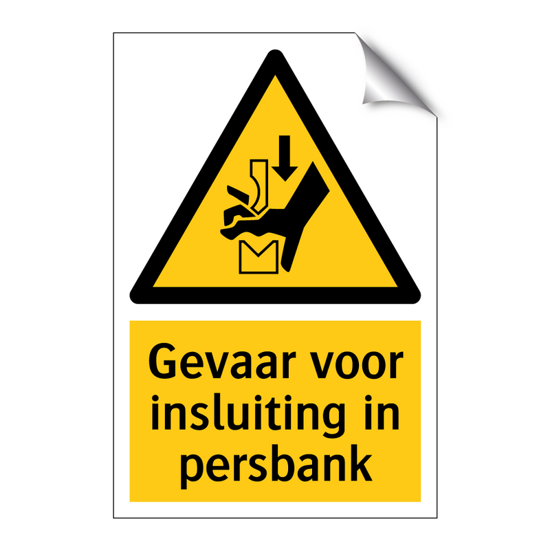 Gevaar voor insluiting in persbank
