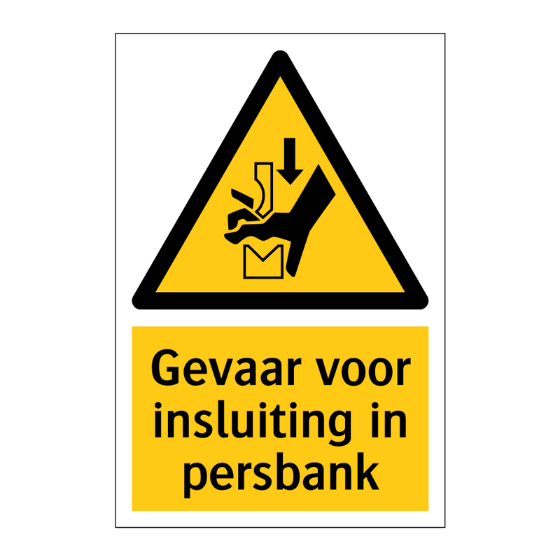 Gevaar voor insluiting in persbank