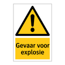 Gevaar voor explosie