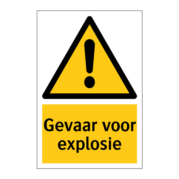 Gevaar voor explosie
