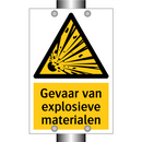 Gevaar van explosieve materialen