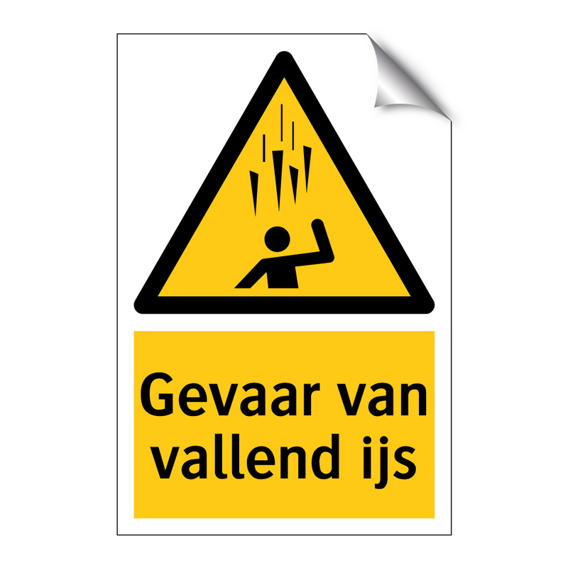 Gevaar van vallend ijs