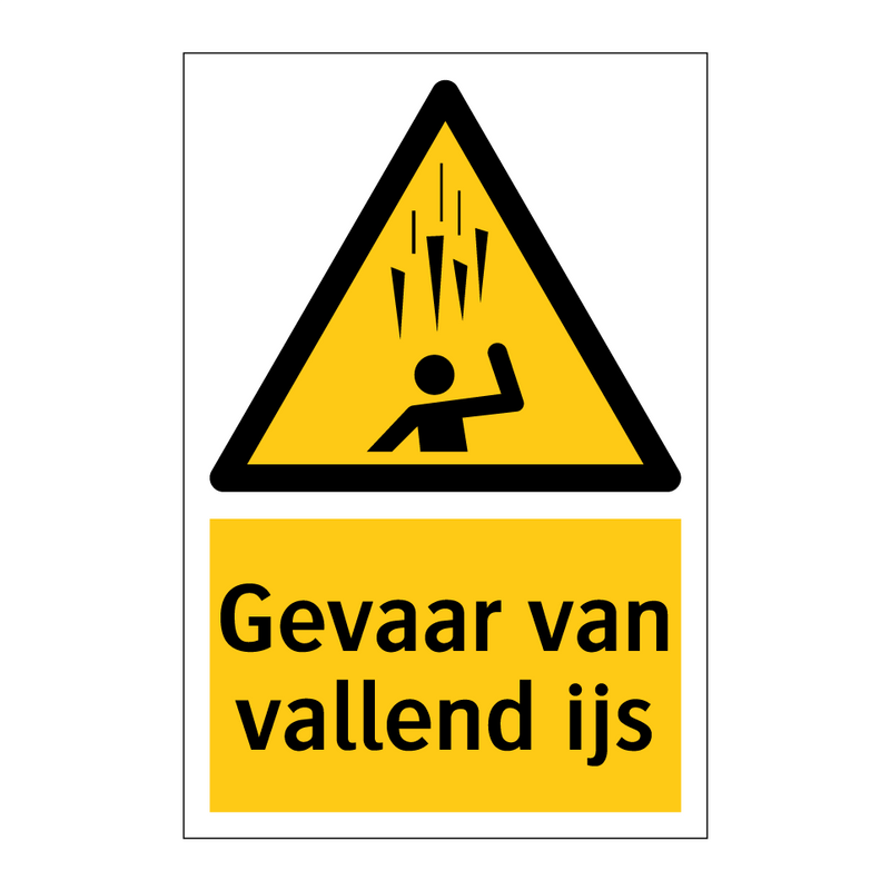 Gevaar van vallend ijs