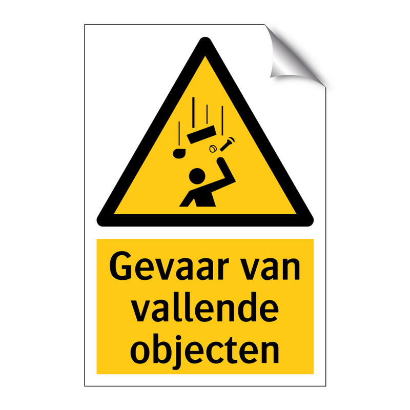 Gevaar van vallende objecten