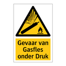 Gevaar van Gasfles onder Druk