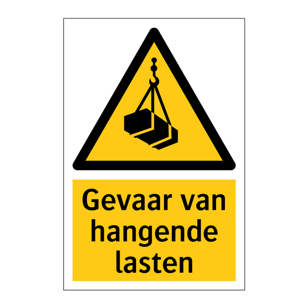 Gevaar van hangende lasten