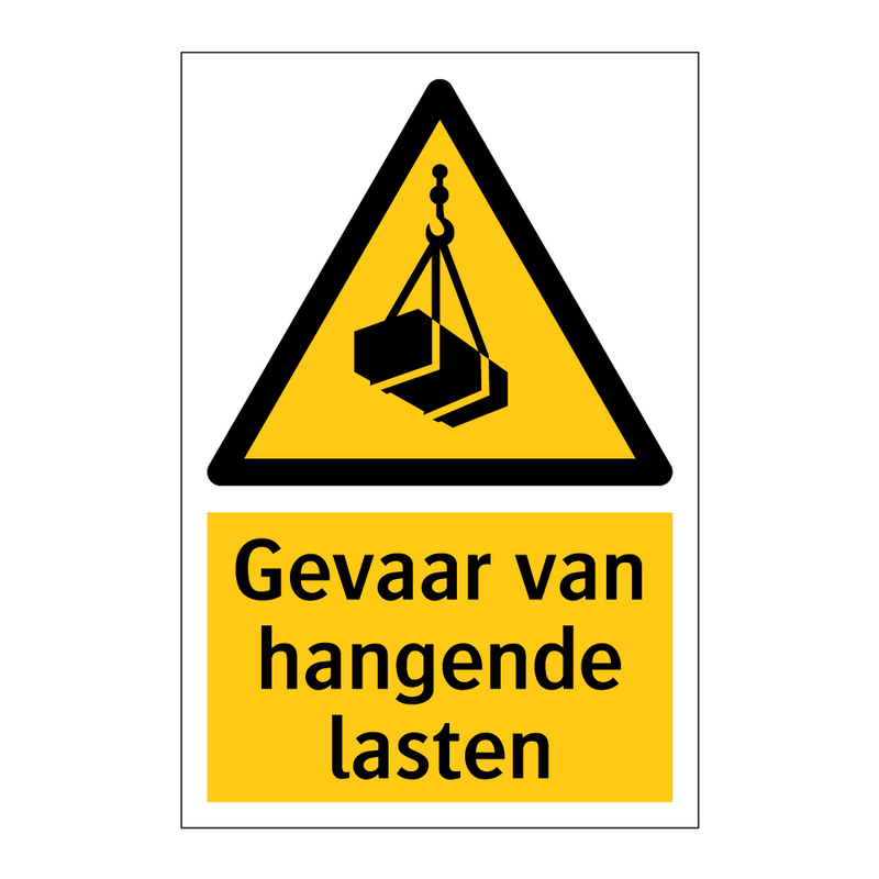 Gevaar van hangende lasten