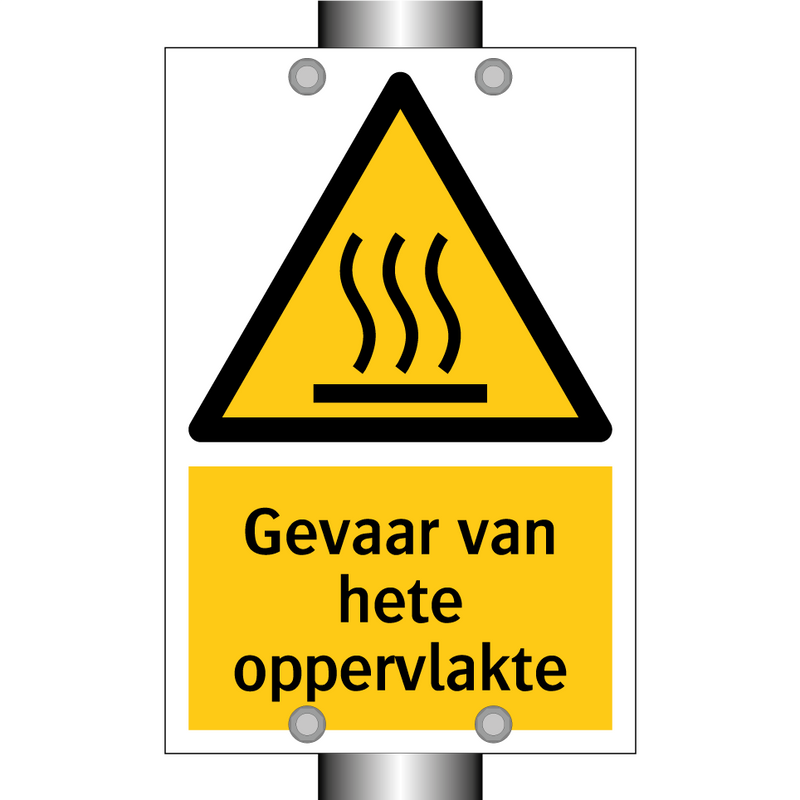 Gevaar van hete oppervlakte