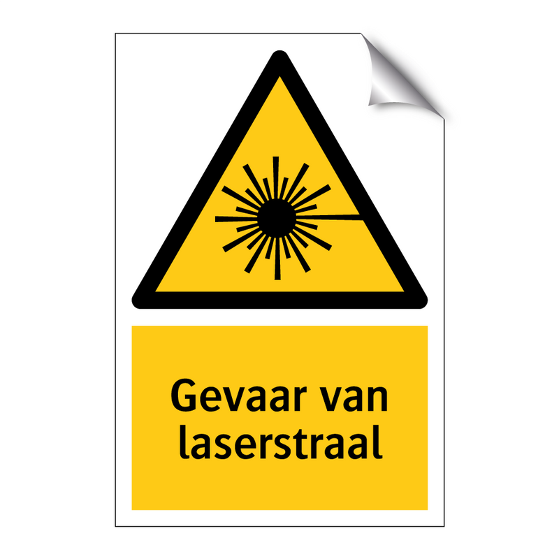 Gevaar van laserstraal