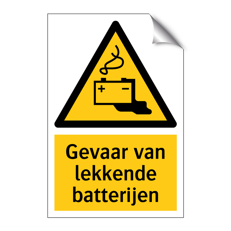 Gevaar van lekkende batterijen