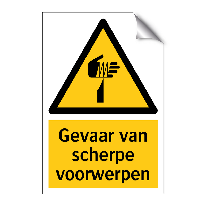 Gevaar van scherpe voorwerpen