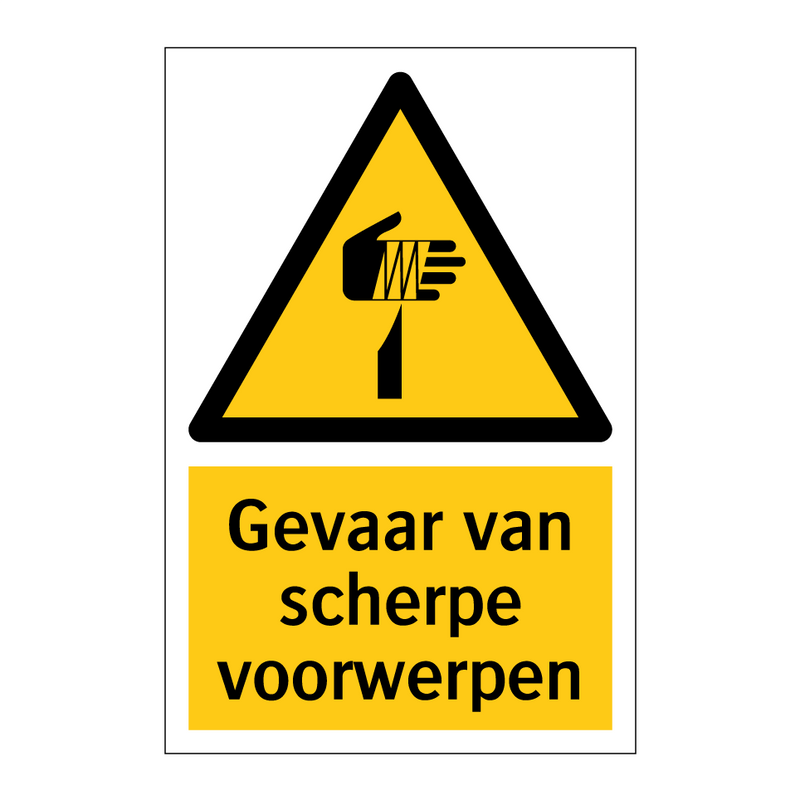 Gevaar van scherpe voorwerpen