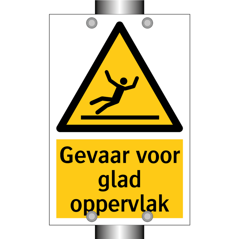 Gevaar voor glad oppervlak