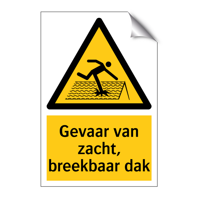 Gevaar van zacht, breekbaar dak