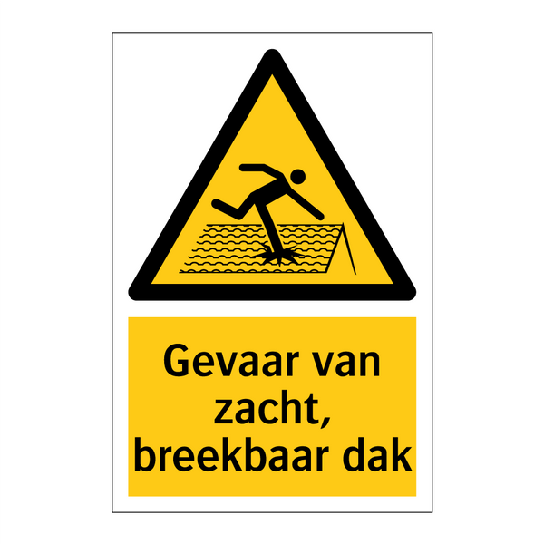 Gevaar van zacht, breekbaar dak