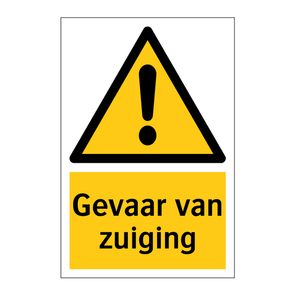 Gevaar van zuiging