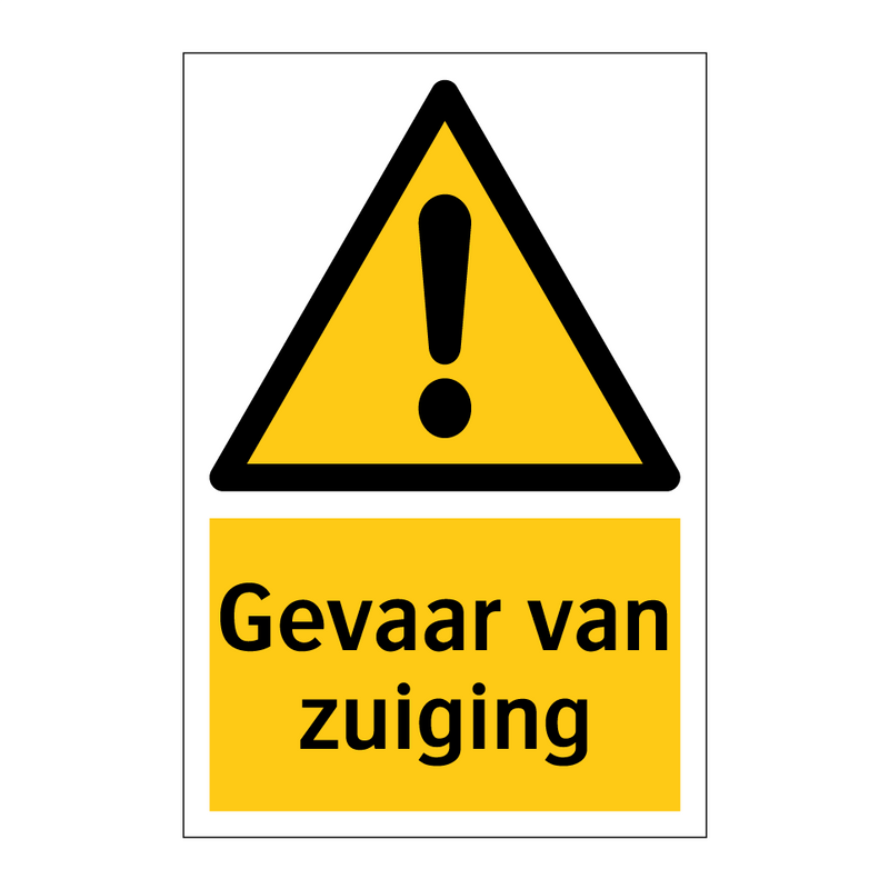 Gevaar van zuiging