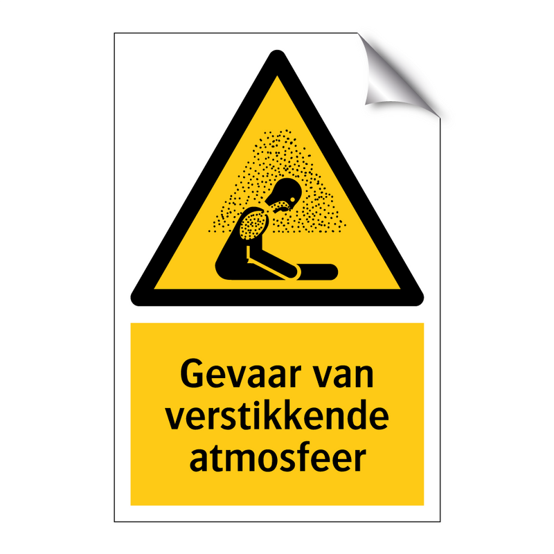 Gevaar van verstikkende atmosfeer