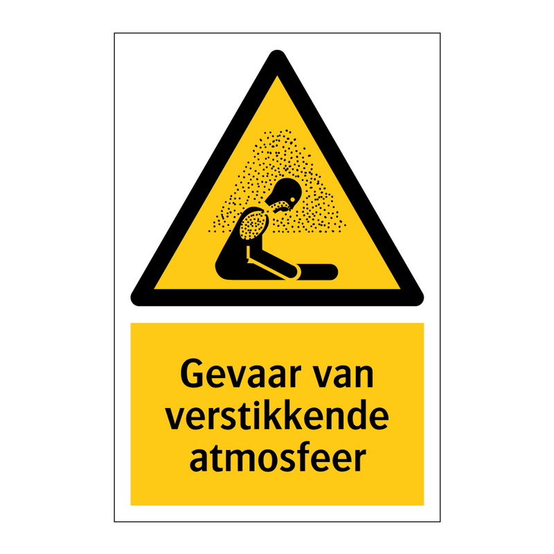 Gevaar van verstikkende atmosfeer